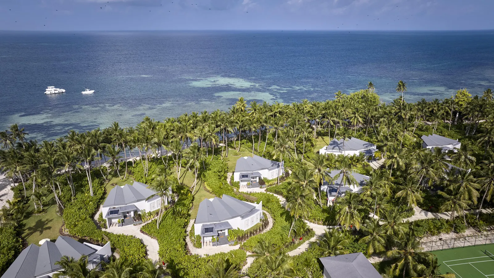 As you can see, the Villas are inland!