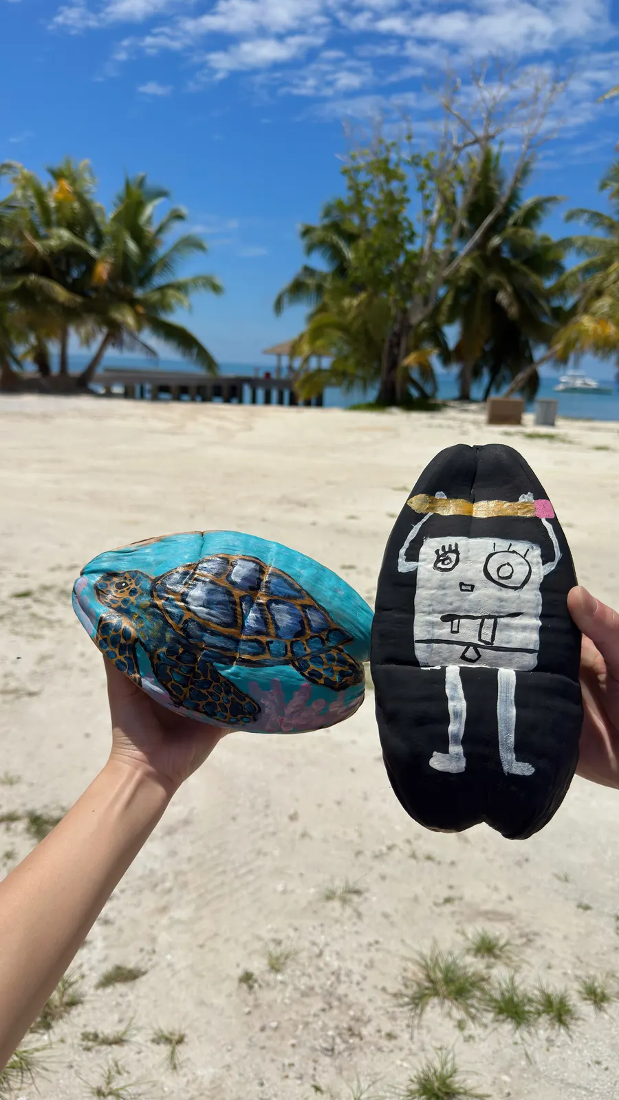 Can you guess which one my wife painted and which one I made?