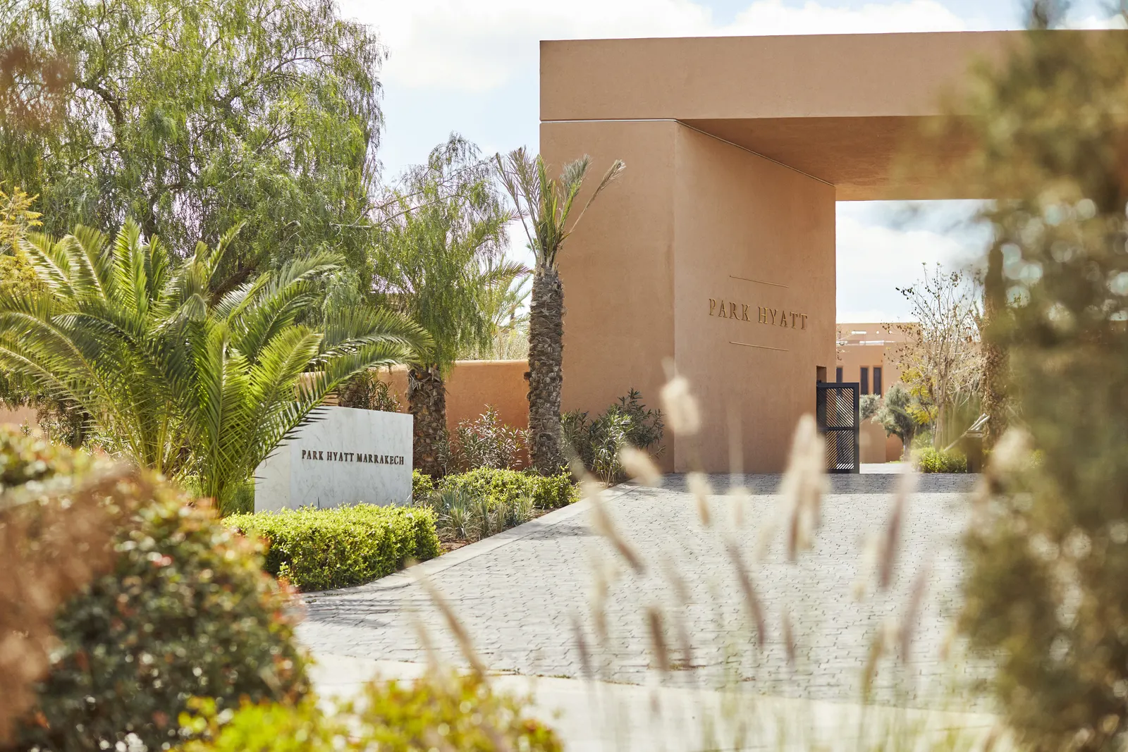 Front Entrance of Park Hyatt Marrakech