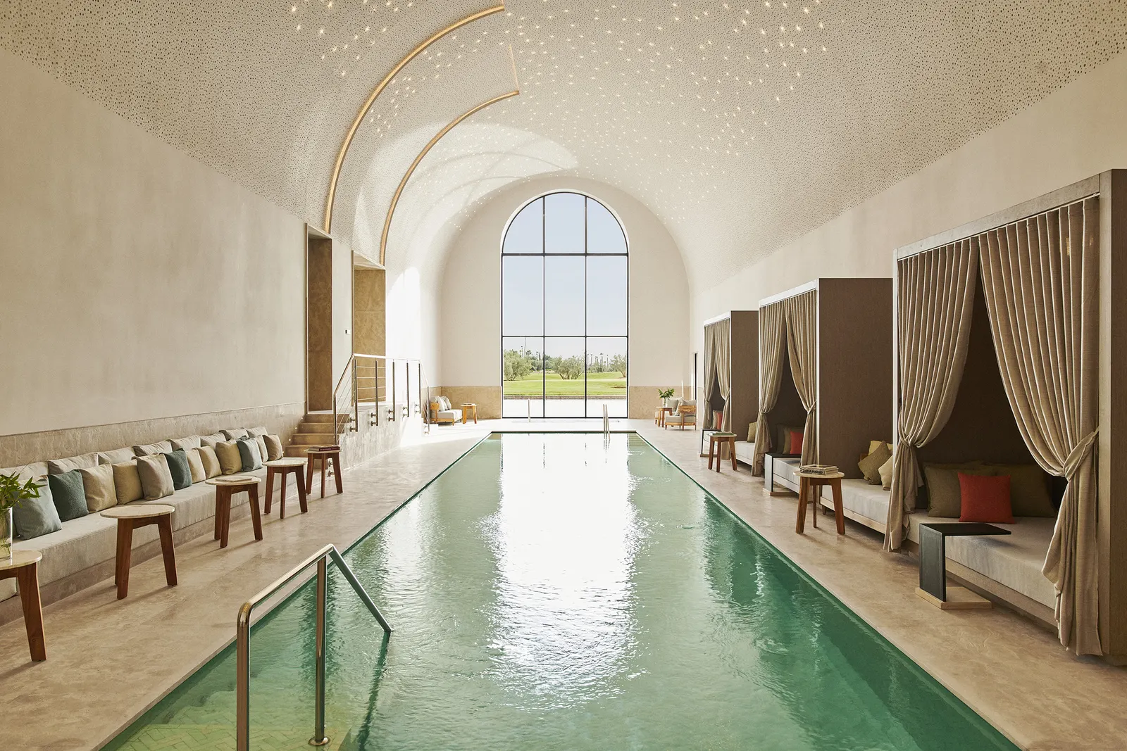 Indoor Pool Located inside Le Spa