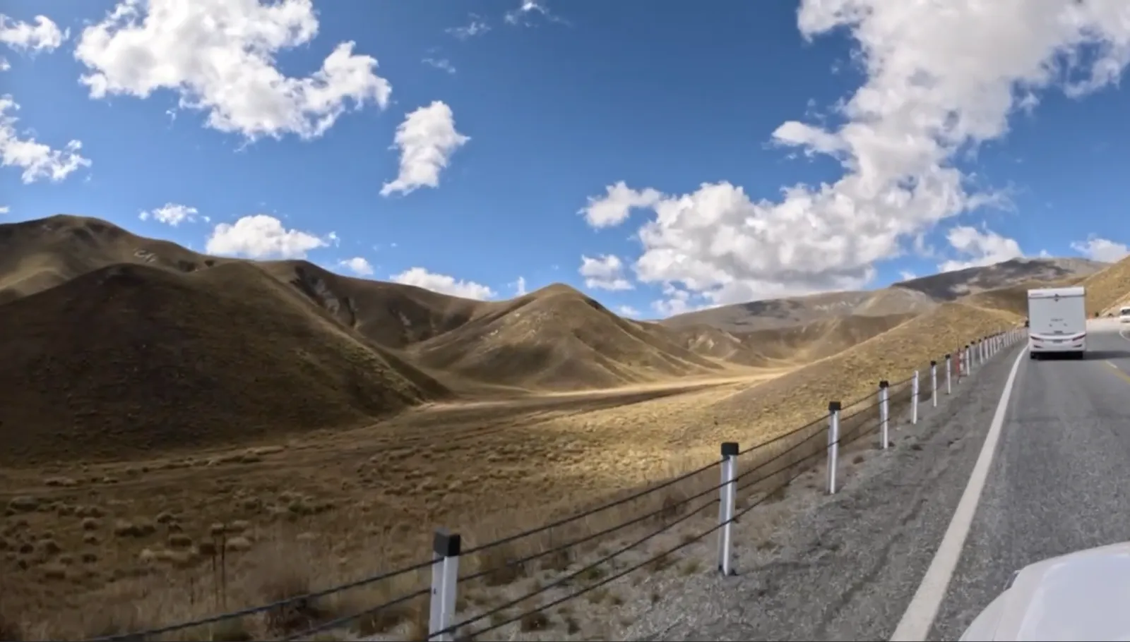 Endless golden hills and fields on the drive from Queenstown back to Christchurch.