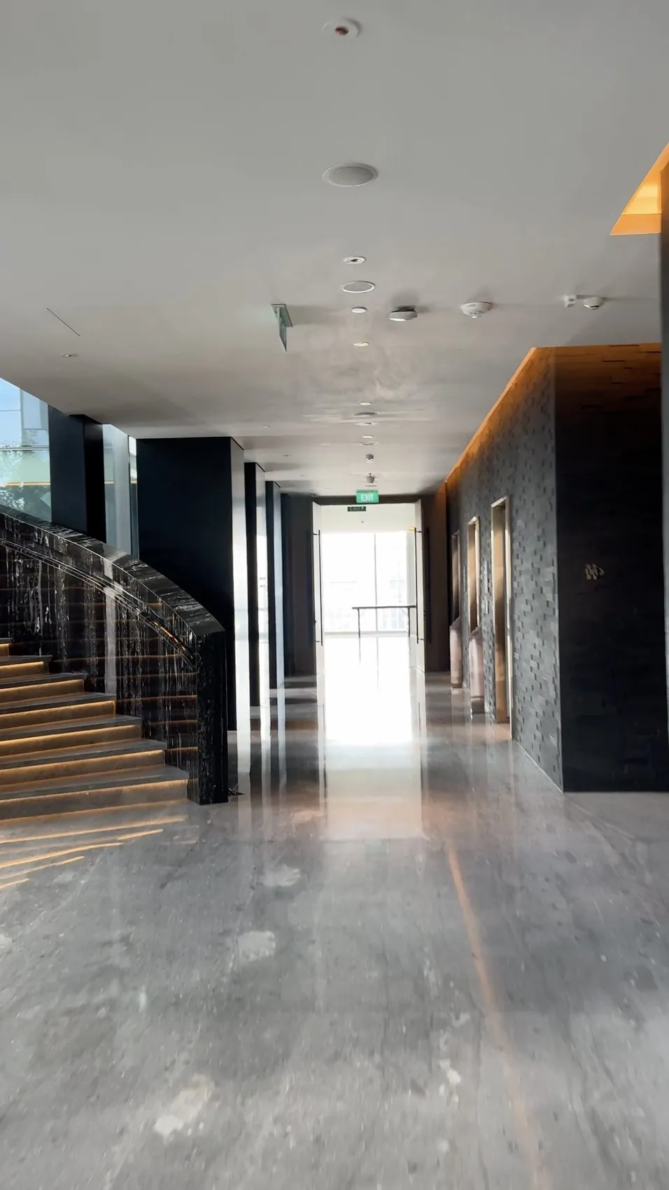 Simple, elegant design all through the public spaces.